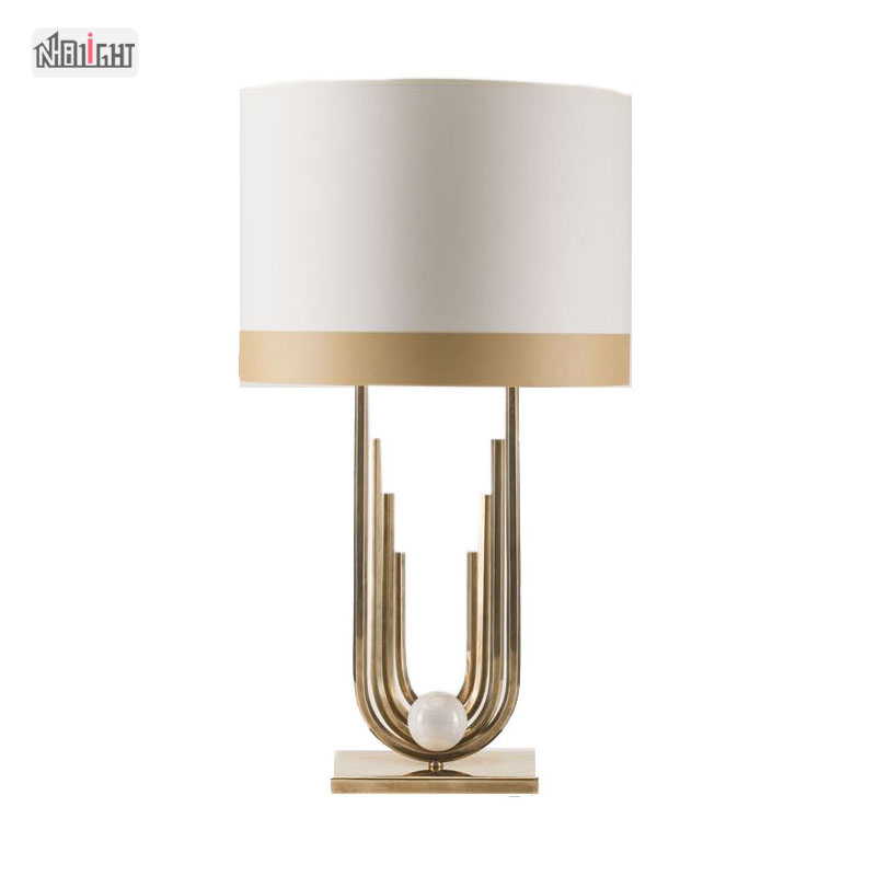 New best selling hotel lighting creative metal Cloth lampshade table lamp for home decoration