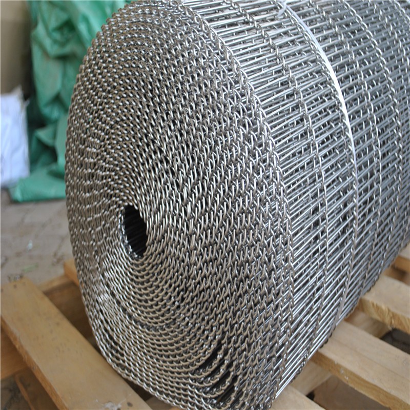 430 Stainless Steel Food Mesh Belt For Meat Egg Conveyor
