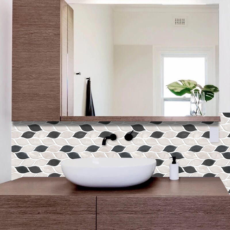 Interior Usage 3D Ceramic Covering Tiles for Home Decor Leaf Shape