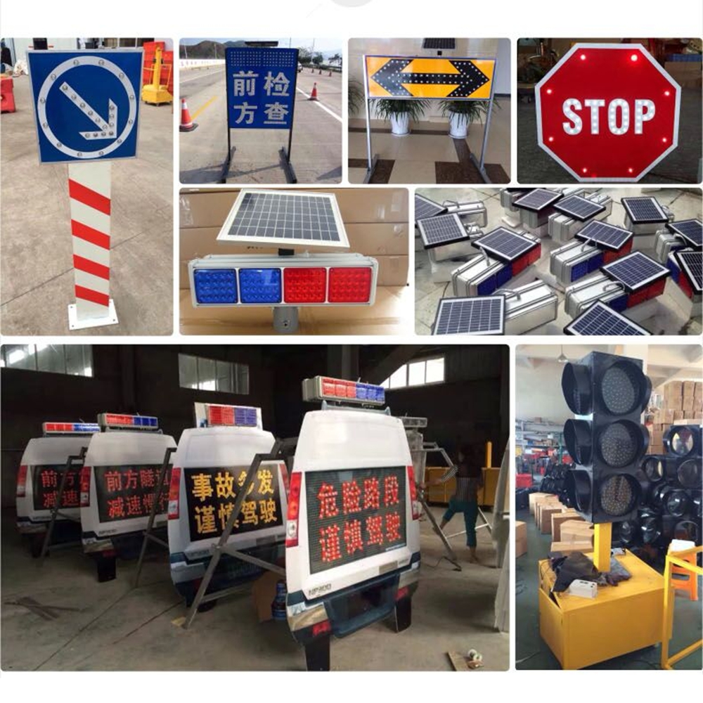 Electronic LED Light Arrow Flashing Traffic Road Safety Sign