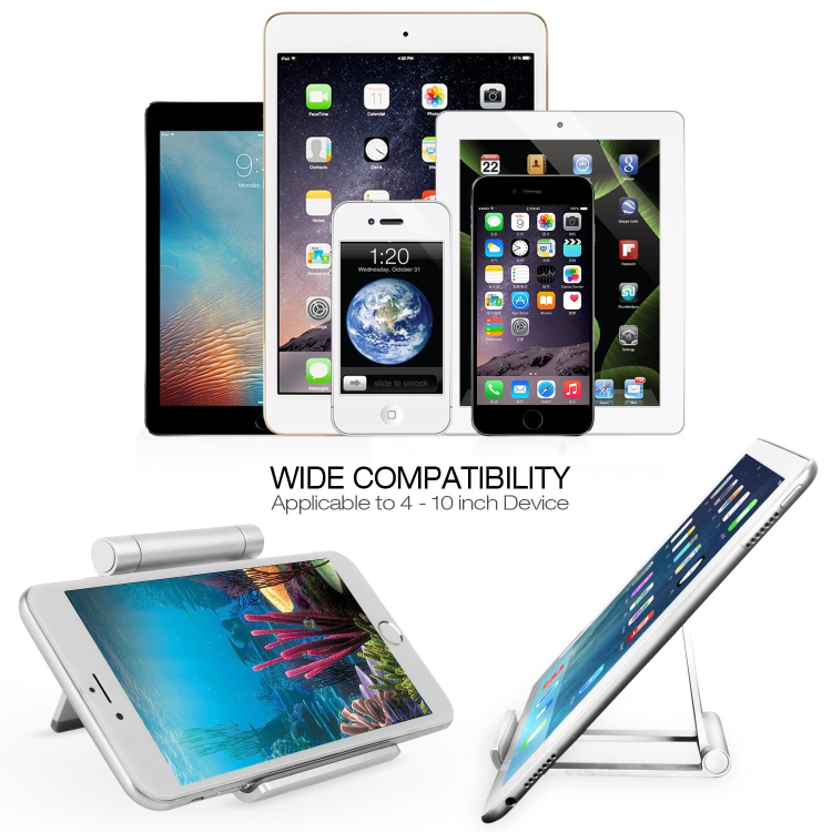 Universal cell phone stand portable aluminum tablet holder