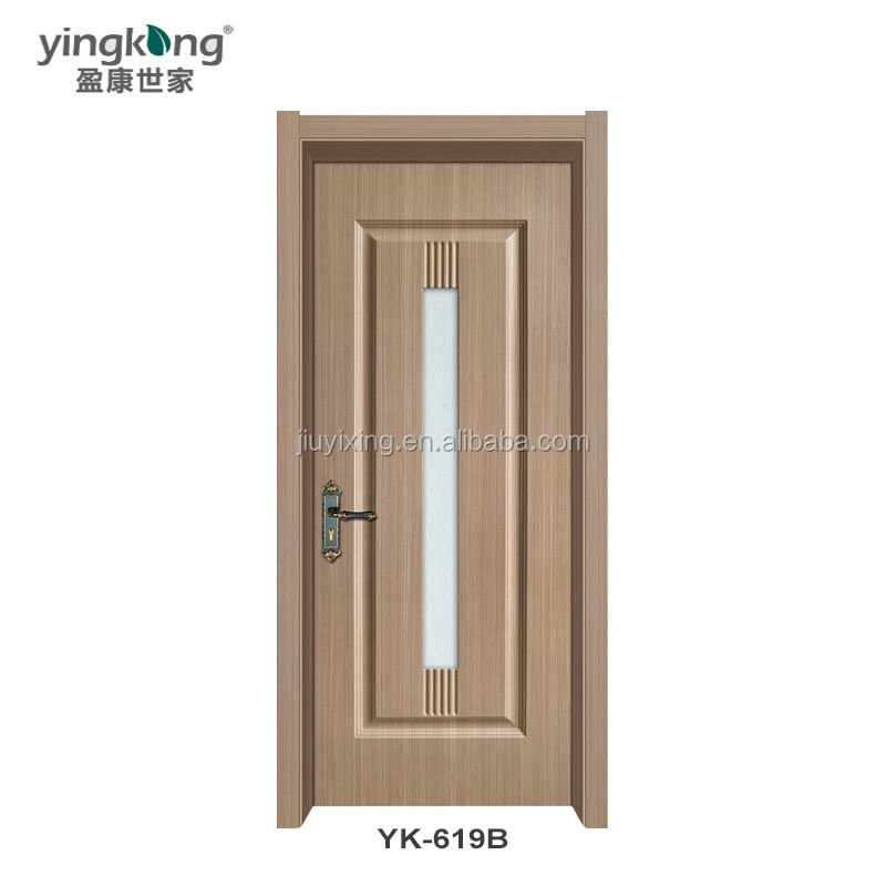 Hotsale anti-insect pvc teak wooden main doors designs in dubai with windows porte en bois a dubai fenetres et portes pvc dubai