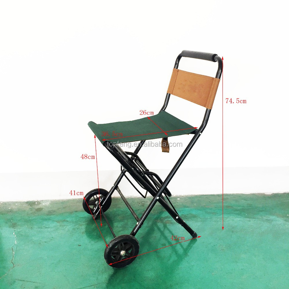 2合1可折叠的歪把手行李车,带椅一起 - buy luggage barrow,foldable