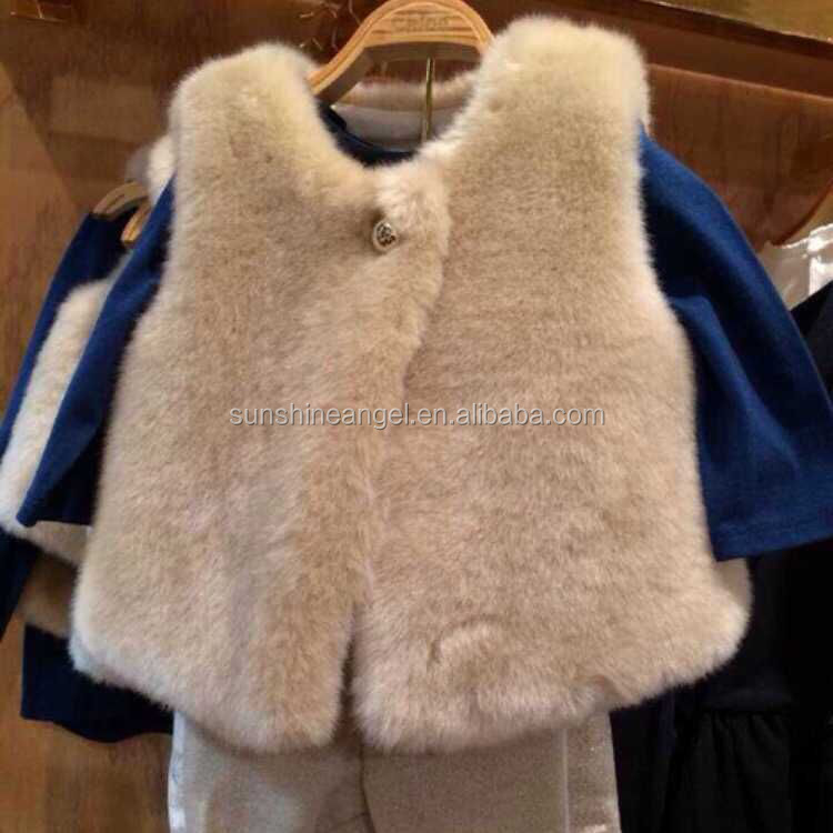 Оптовая продажа; Коллекция 2016 года; Сезон осень-зима; Теплый мягкий модный детский жилет из искусственного меха