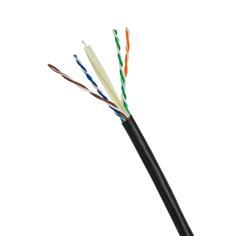 250 ft CAT5e CAT5 Outdoor Burial Gel Filled Double Jacket UTP Cable