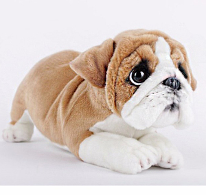 realistic english bulldog stuffed animal