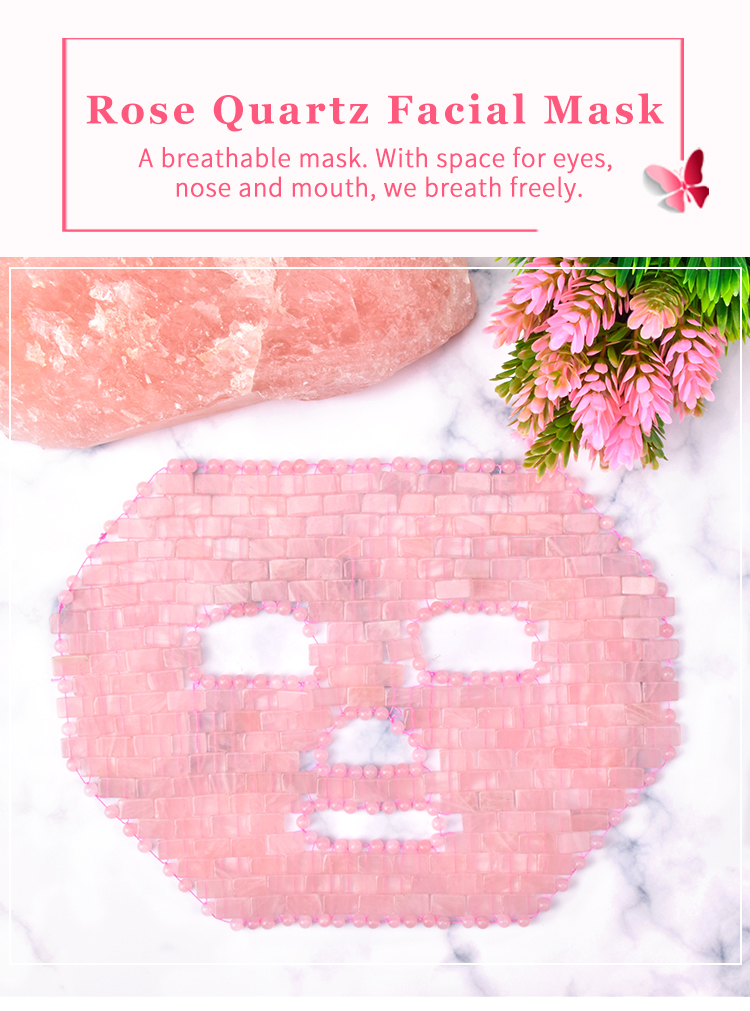 rose quartz facial korean face mask for skin care