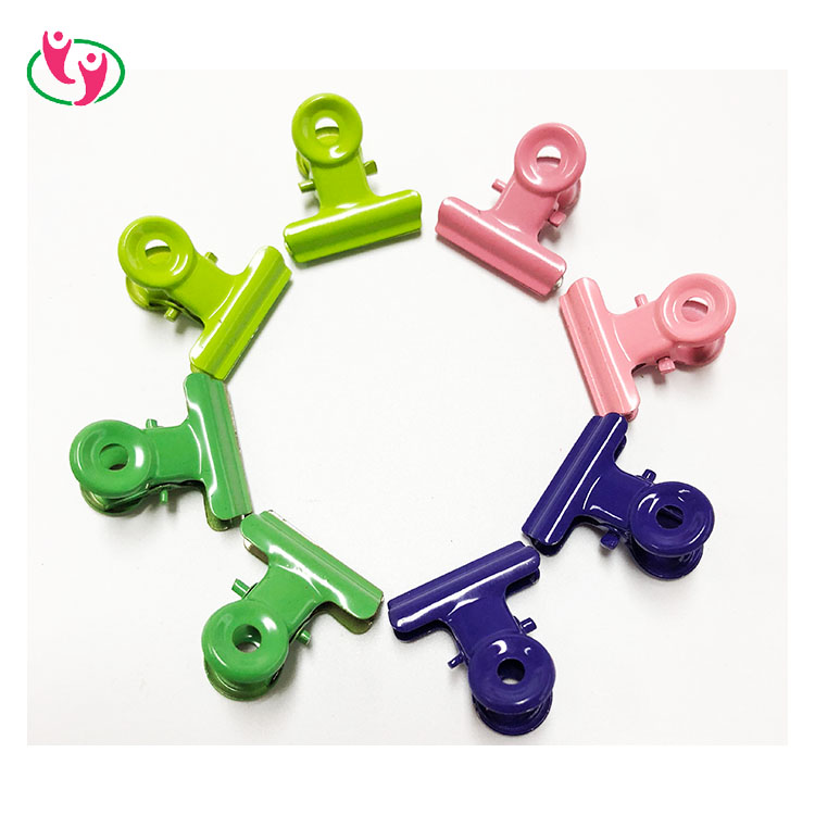 22 мм 31 мм 38 мм 50 мм 63 мм 75 мм индивидуальные красочные сильные милые металлические бульдог клип для офиса