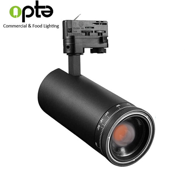 30 Вт 35 Вт zoomable 15-60 градусов регулируемый угол луча фокус трек свет для музея showroom