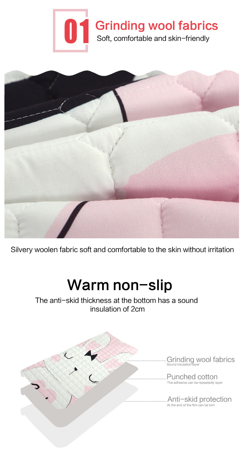 quilting printing carpet for baby protect pad baby crawling mat in winter baby play mats carpet out door carpet