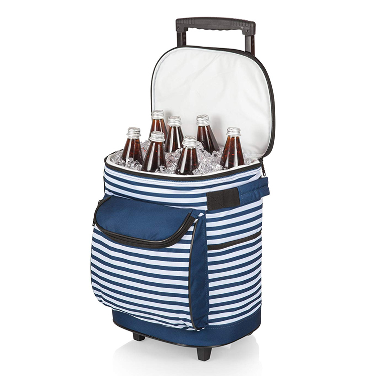 Grande borsa termica da picnic per trolley da pranzo isolata per esterni con ruote