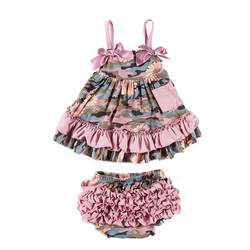 New design baby clothes set ,girl summer clothes ,girls dress swing top set