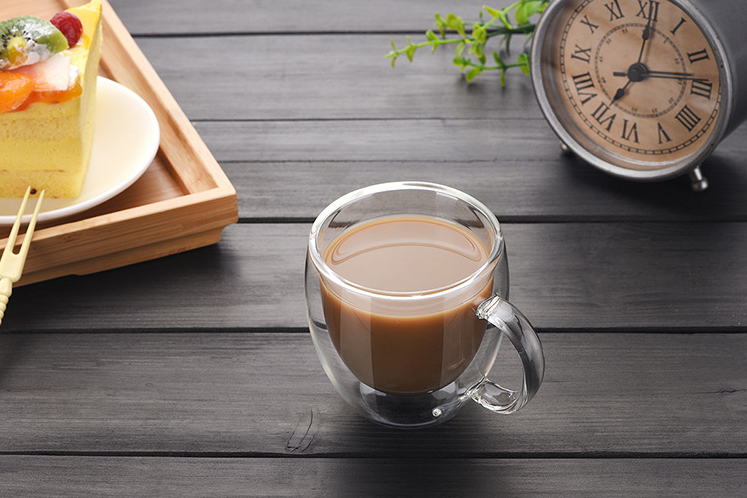 Fancy Double Wall Glass Espresso Cup Coffee Mug