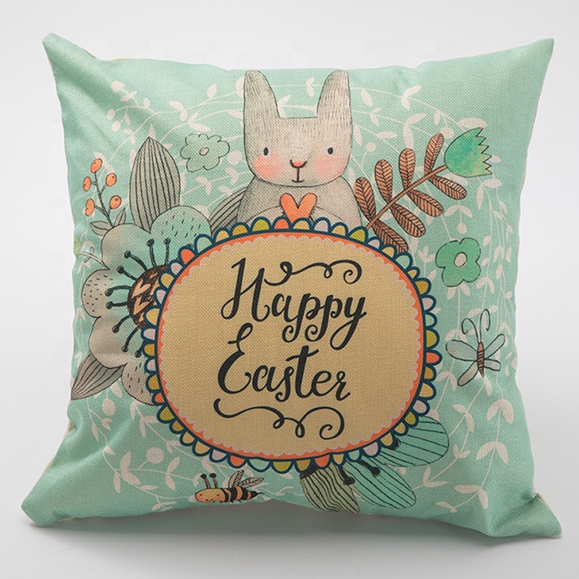 Plantas delicadas impressão ambiental estilo dos desenhos animados capa de almofada de linho