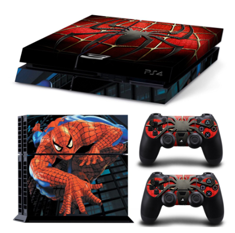 Spiderman For PS4 Vinyl Skin For ps 4 Playstation 4 Controle Console Cover Sticker And 2 Controller Gamepad Manttee Decal