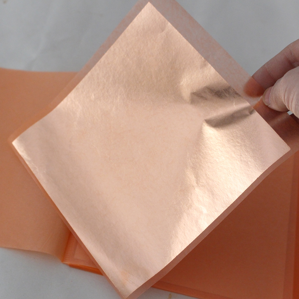 Pure Copper Patent Leaf Transfer Sheets 50 14cm x 14cm Sheets Gilding