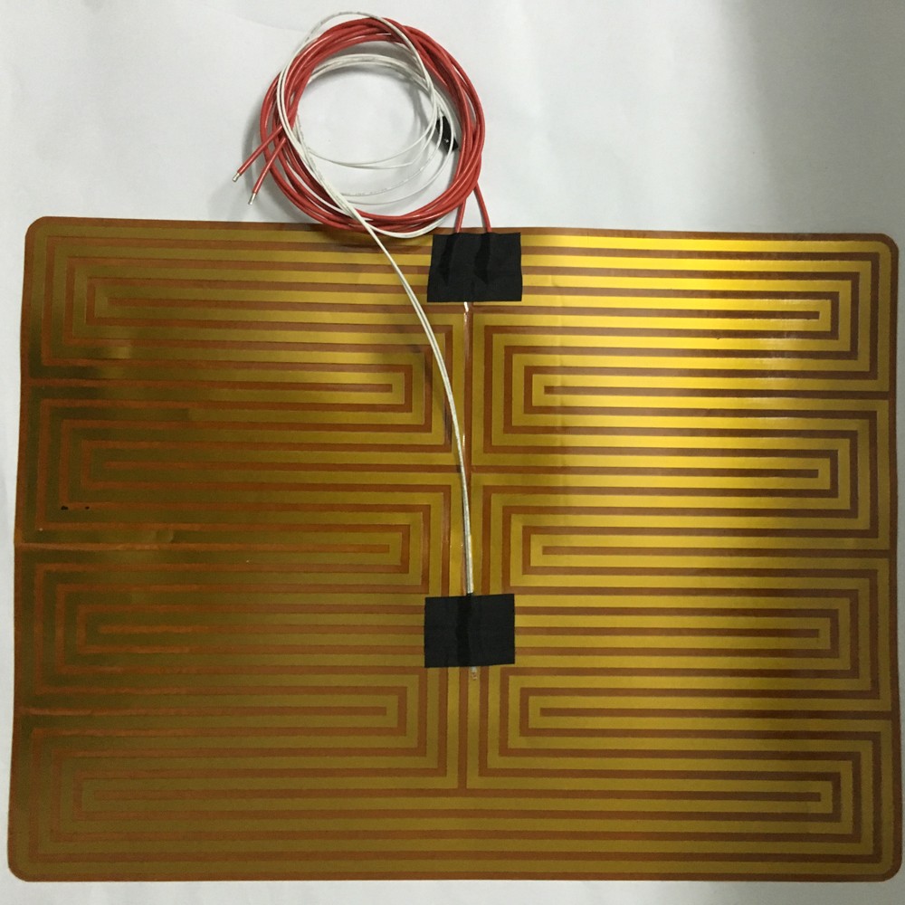 定制的 kapton 箔加热器柔性轻质薄聚酰胺薄膜加热器