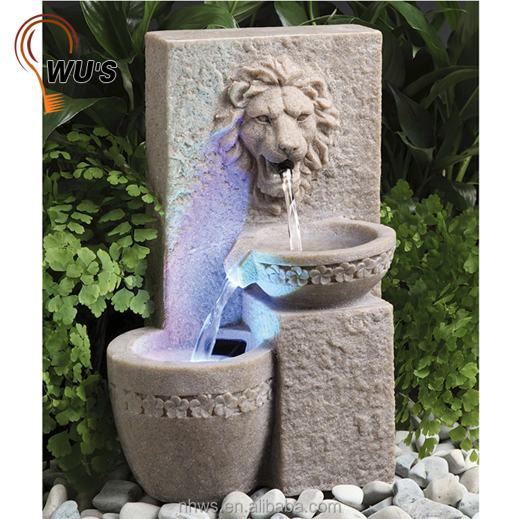 Ip55 Decoration Outdoor Garden Sun Controlled Resin Lion Solar