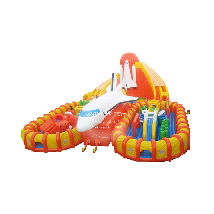 Kids Inflatable Aeroplane Bouncy Castle 9237 for outdoor home use