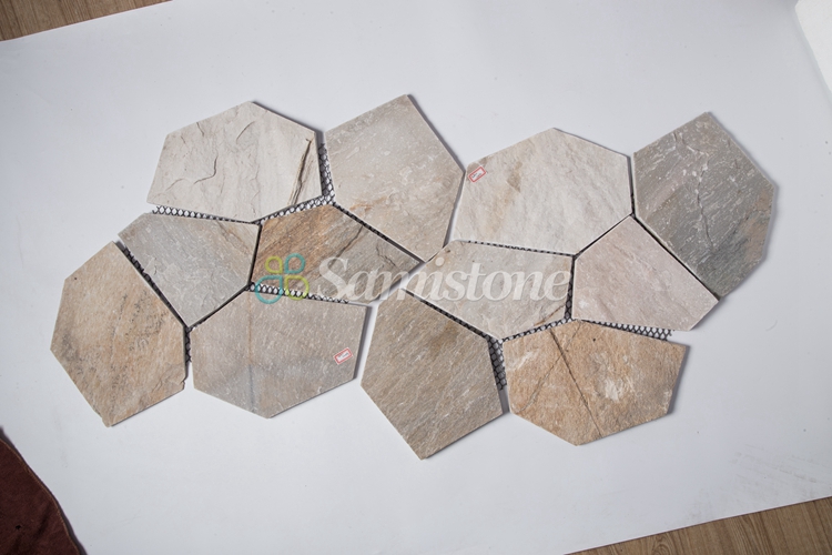 Samistone Culture Stone Rusty Yellow Slate Stone Wholesale for House Decorative Wall Panels