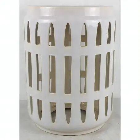 High Quality Fancy Elegant Fence Shaped Ceramic Garden Stool For