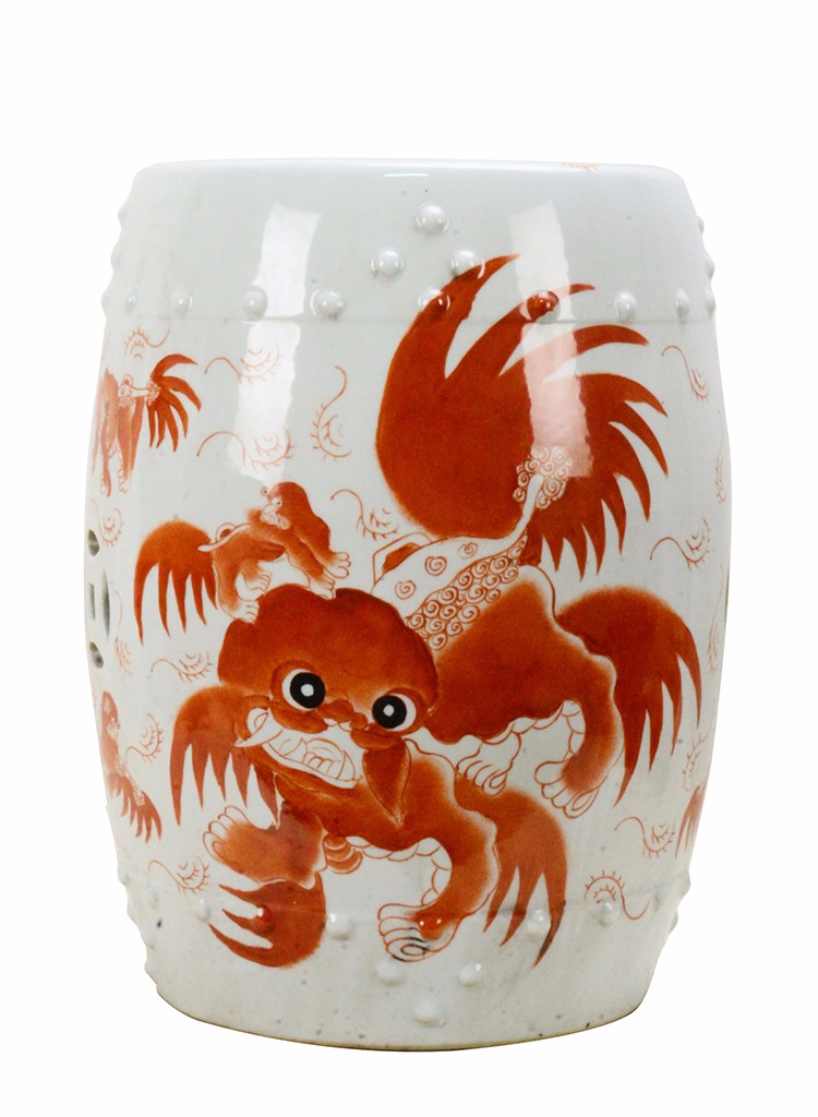 Modern Fashion Retro Chinese Park Decorative Stool ceramic outdoor stool