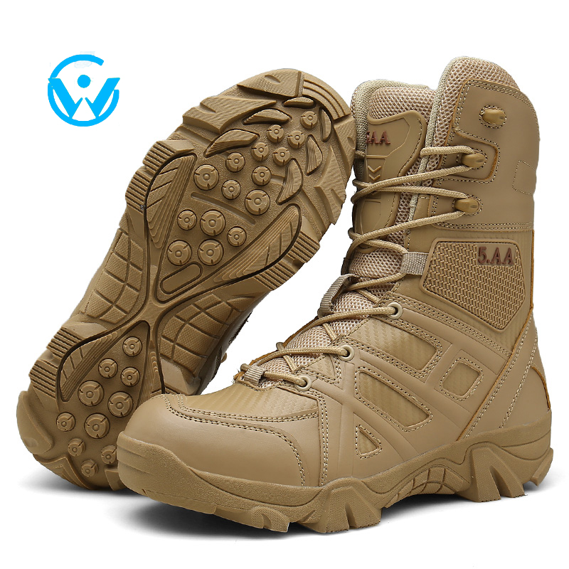 Топ черного цвета зимние водонепроницаемые армейские тактические ботинки военные ботинки из натуральной кожи для мужчин