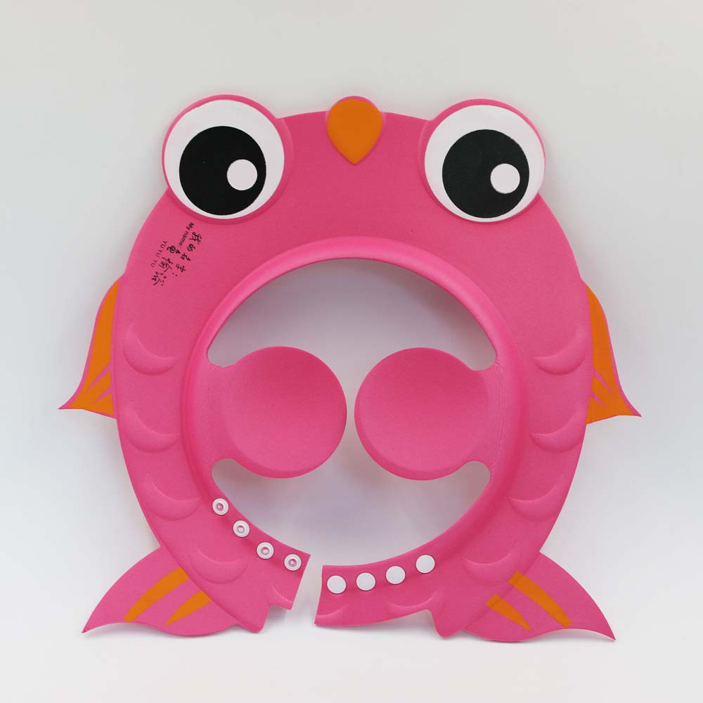 Шапочка для детского шампуня из ЭВА с мультяшным дизайном, шапочка для душа с котом и защитой ушей