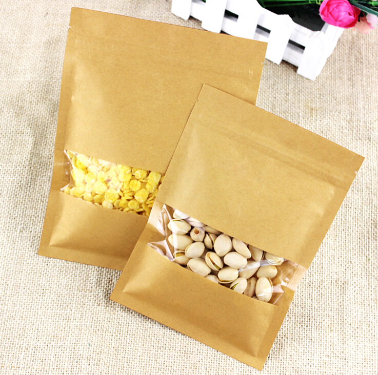 China Custom Cheap Biodegradable Food Grade Kraft Food Bag Seal For Coffee
