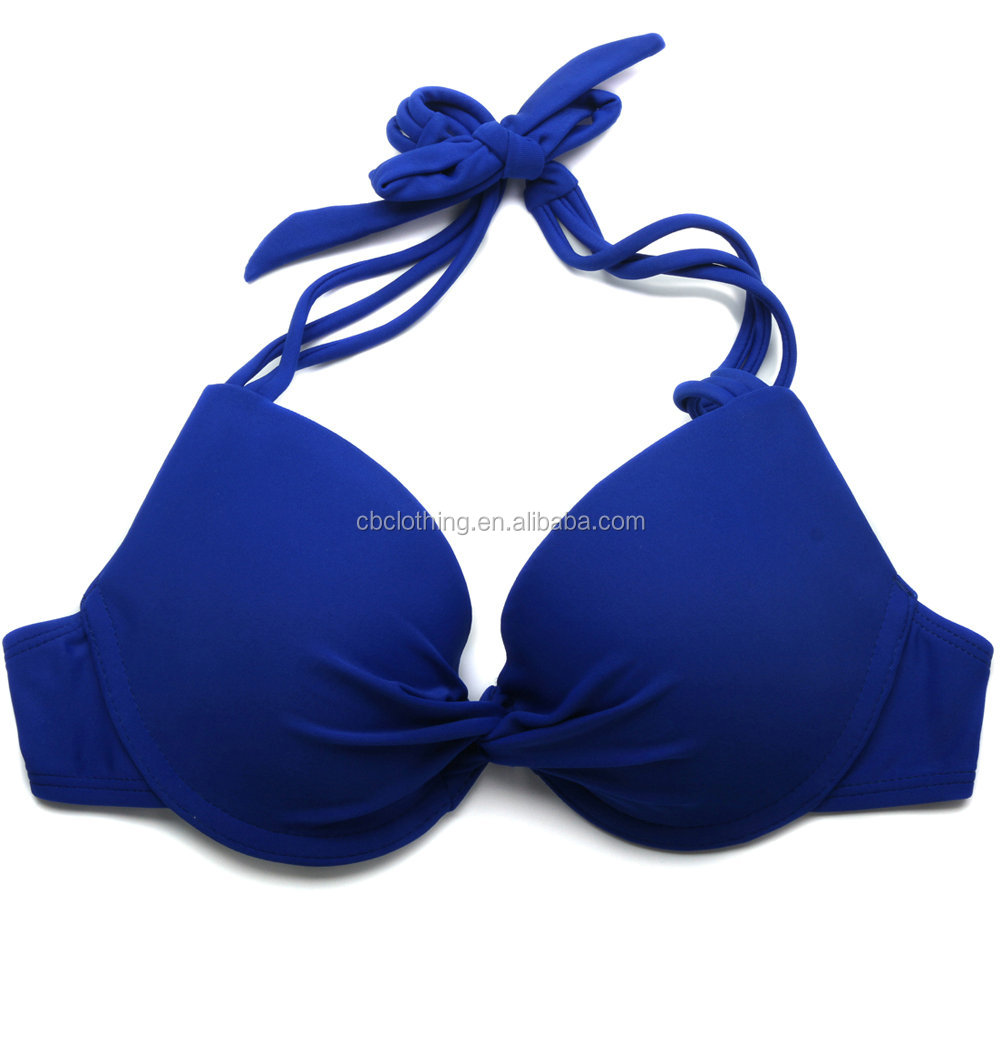 Sapphire Blue Fashion Sexy Solid color Bikini