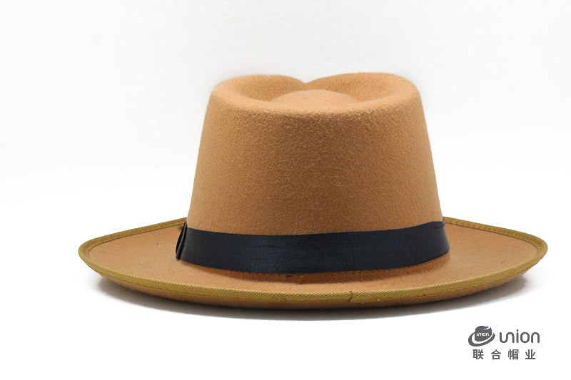 时尚超级巨星春季宽边复古羊毛毡帽女士fedora男士毡帽爵士帽草帽