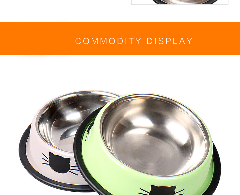 Stainless Steel Metal No Spill Pet Food Bowl Dog Bowl Cat Bowls Stand For Dog Dish