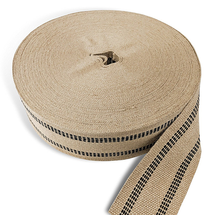 Bright multi-stripes Polyester Bulk discount 38mm Striped Webbing Per Metre