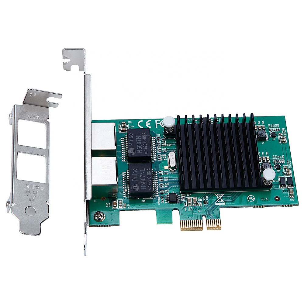 Сетевая карта Intel 82575 PCIe, Серверная lan-карта PCI Express PCIe 1X сетевая плата NIC