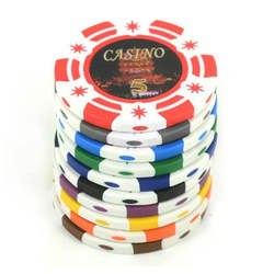 poker chips with sticker plastic coin casino chips