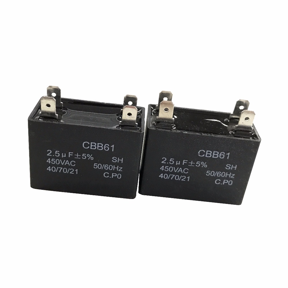 CBB60 Motor Run Capacitor 450VAC 450 VAC 40uF 40 uF 450V AC 40MFD SH P0 W//CE