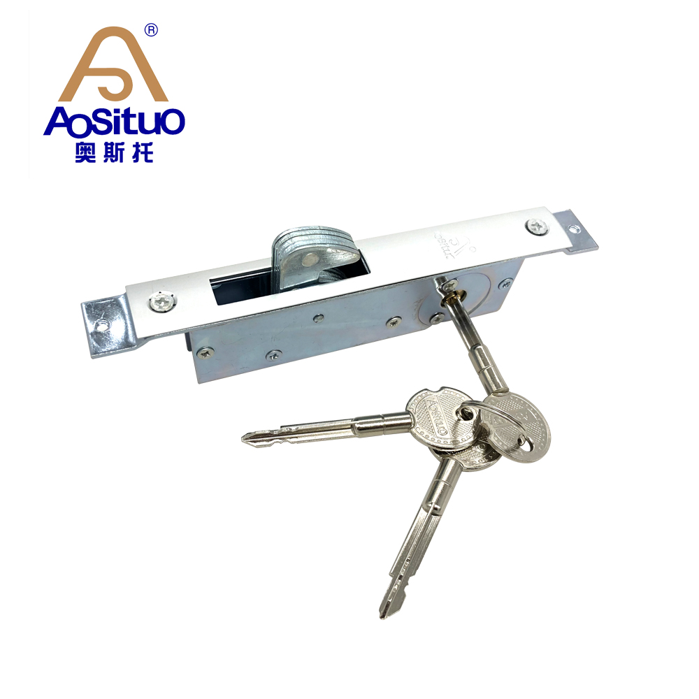 iron sliding hook lock with keys mortise door lock