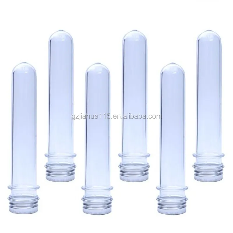 Прозрачная пластиковая пробирка с алюминиевой закручивающейся крышкой 25*140 мм