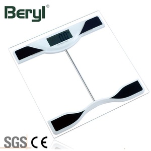 Hot Selling 180kg Electronic Transparent Glass 6mm Digital Bathroom Scale With LCD Display