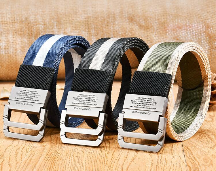Hoanan 2-Pack Nylon Tactical Belts For Men - No Metal, Adjustable Waist 28-50, Black & Coffee - View #9