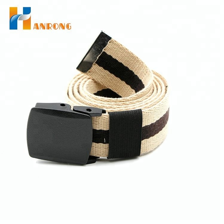 Одежда аксессуар полиэстер хлопок ткань модные мужские тканые лямки ремень