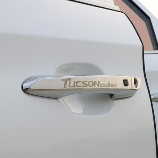 Stainless Steel Door Handle Bowl Cover For Tucson Covers Interior Decoration Trim 2015-2018 Accessories