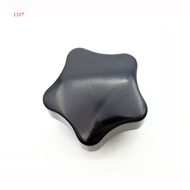40mm Diameter 6 Lobe Handwheel M8x30mm Male Thread Insert Plastic Handwheel