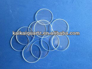 Прозрачный плавленый кварцевый стеклянный диск, толщина 1 мм