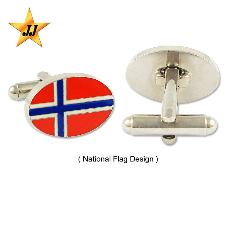 Qatar Flag Cufflinks in Gift Box arabic ?? persian gulf qatari Brand New