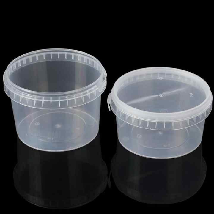 Dg High Quality Disposable Tamper Evident Plastic Box Round Packing