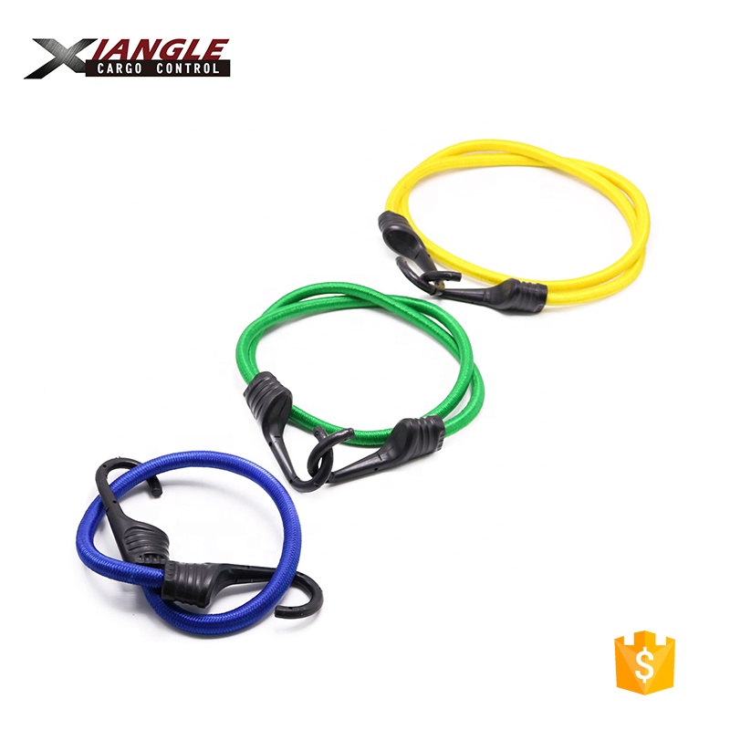 100/% Latex Core 24pcs Heavy Duty Bungee Cords with Hook in Jar Bungee Straps