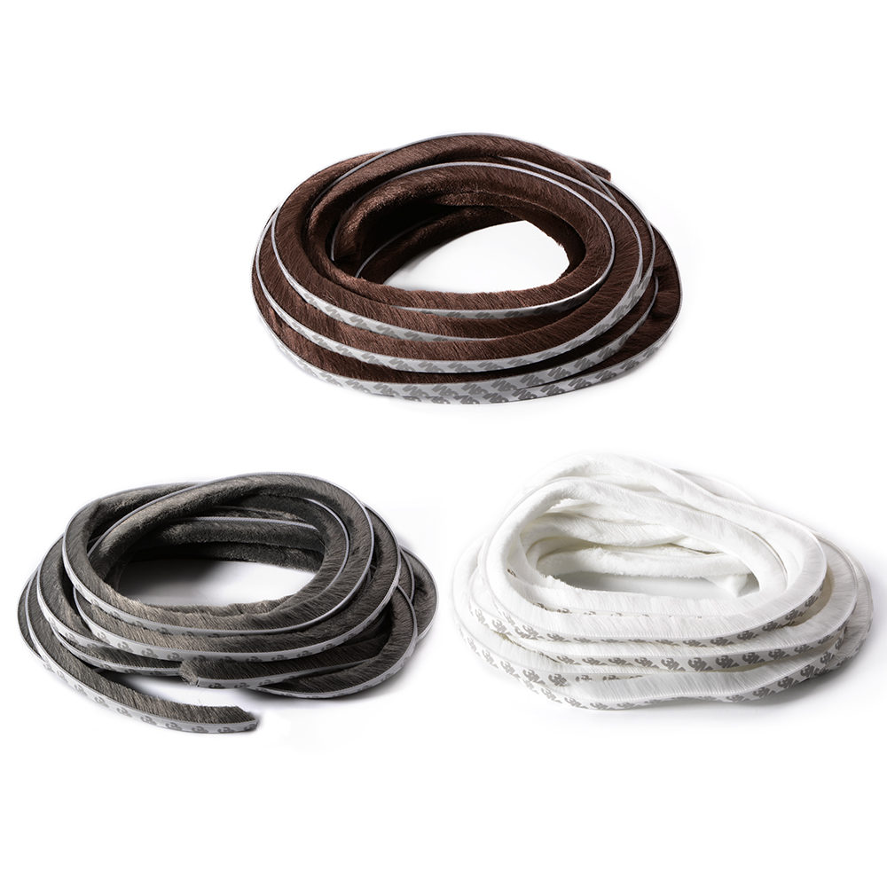 Felt Draught Excluder Wool Pile Weather Strip Sliding Sash Screen Window Door Brush Seal Waterproof 5x5