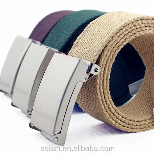 35 mm wide D Ring Colour Waist Cotton Belt Canvas Men Women Webbing Yoga strap