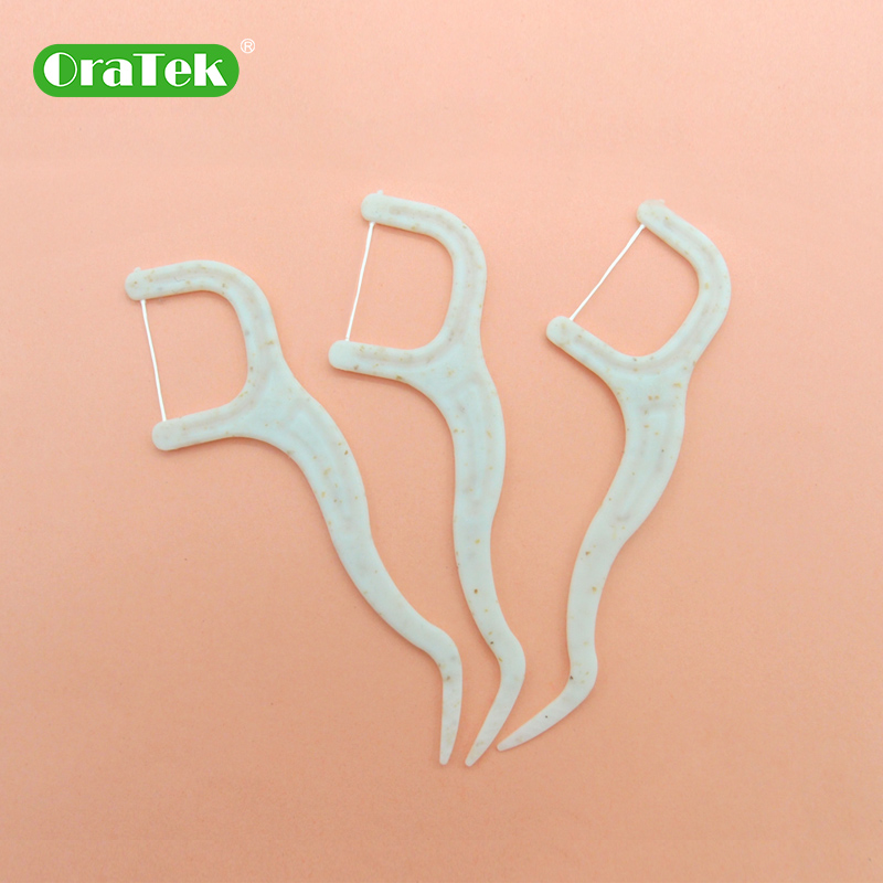 Пшеничная солома зубные Flosser Экологичные мулине выбирает